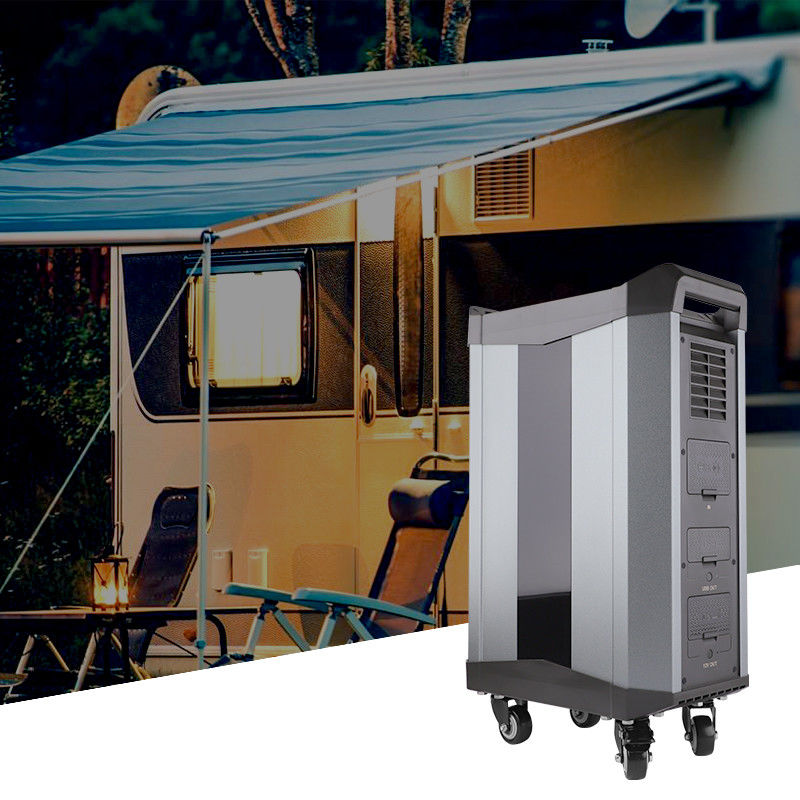 Bộ nguồn di động ngoài trời LiFePo4 Bộ nguồn cắm trại 18650 Lithium Di động