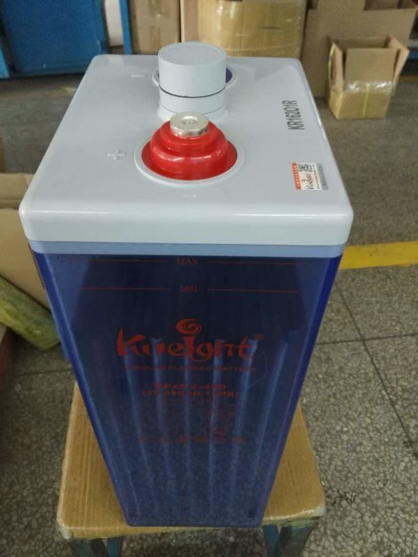 2v 500ah Tấm pin hình ống OPzS có lỗ thông hơi Pin axit chì bị ngập cho viễn thông năng lượng mặt trời