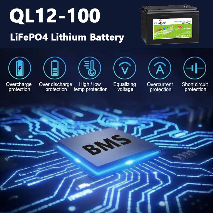 Pin sạc 12 v 100Ah Lithium Iron Phosphate Bộ pin LiFePO4 Hệ thống lưu trữ năng lượng UPS với chất lượng cao